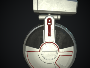 sci-fi courier bot 3D Model