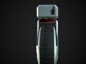 sci-fi courier bot 3D Model