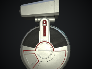 sci-fi courier bot 3D Model