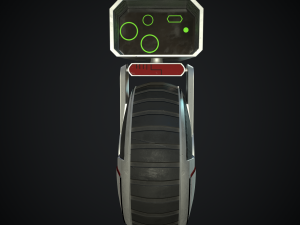 sci-fi courier bot 3D Model