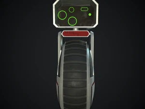 sci-fi courier bot 3D Model