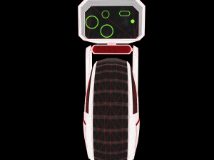 sci-fi courier bot 3D Model