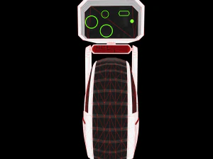 sci-fi courier bot 3D Model