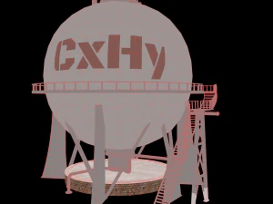 chemical tower 3D Model