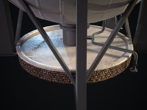 chemical tower Modèle 3D