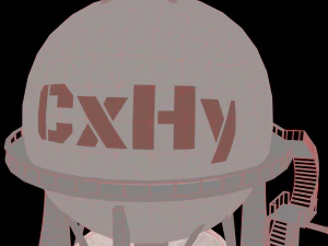 chemical tower 3D Model