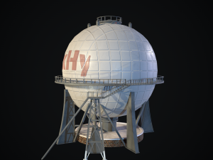 chemical tower Modèle 3D