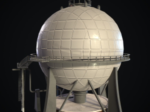 chemical tower Modèle 3D