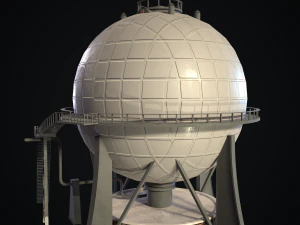 chemical tower 3D Model