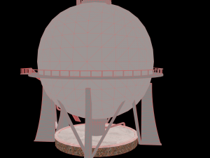 chemical tower Modèle 3D