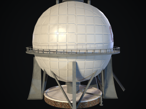 chemical tower Modèle 3D