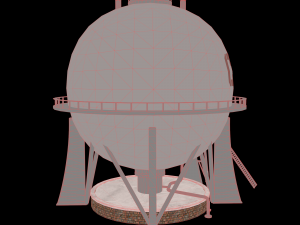 chemical tower Modèle 3D