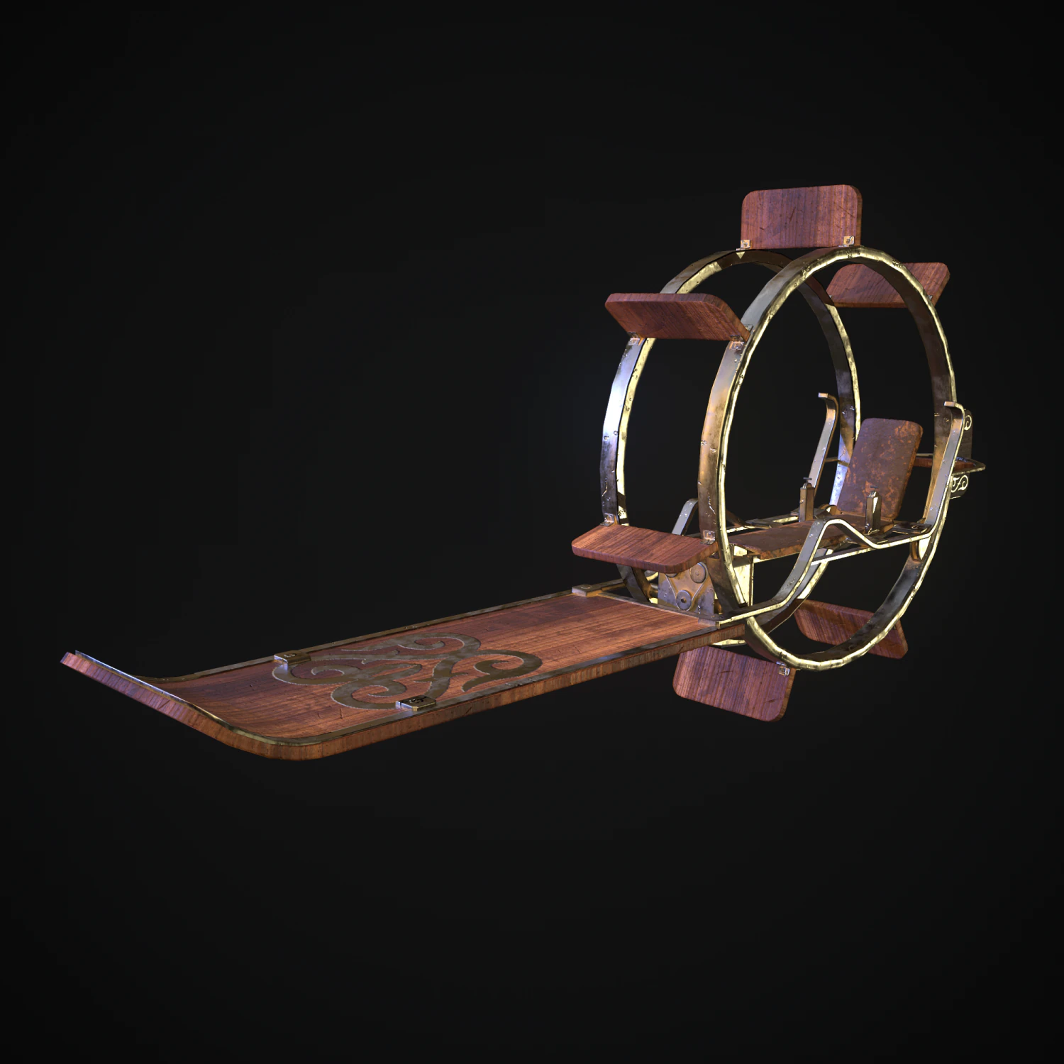 desert monowheel 3D Model .c4d .max .obj .3ds .fbx .stl .blend
