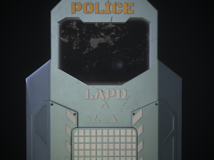 Sci-fi police shield 3D Модель