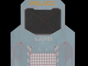 Sci-fi police shield 3D Model