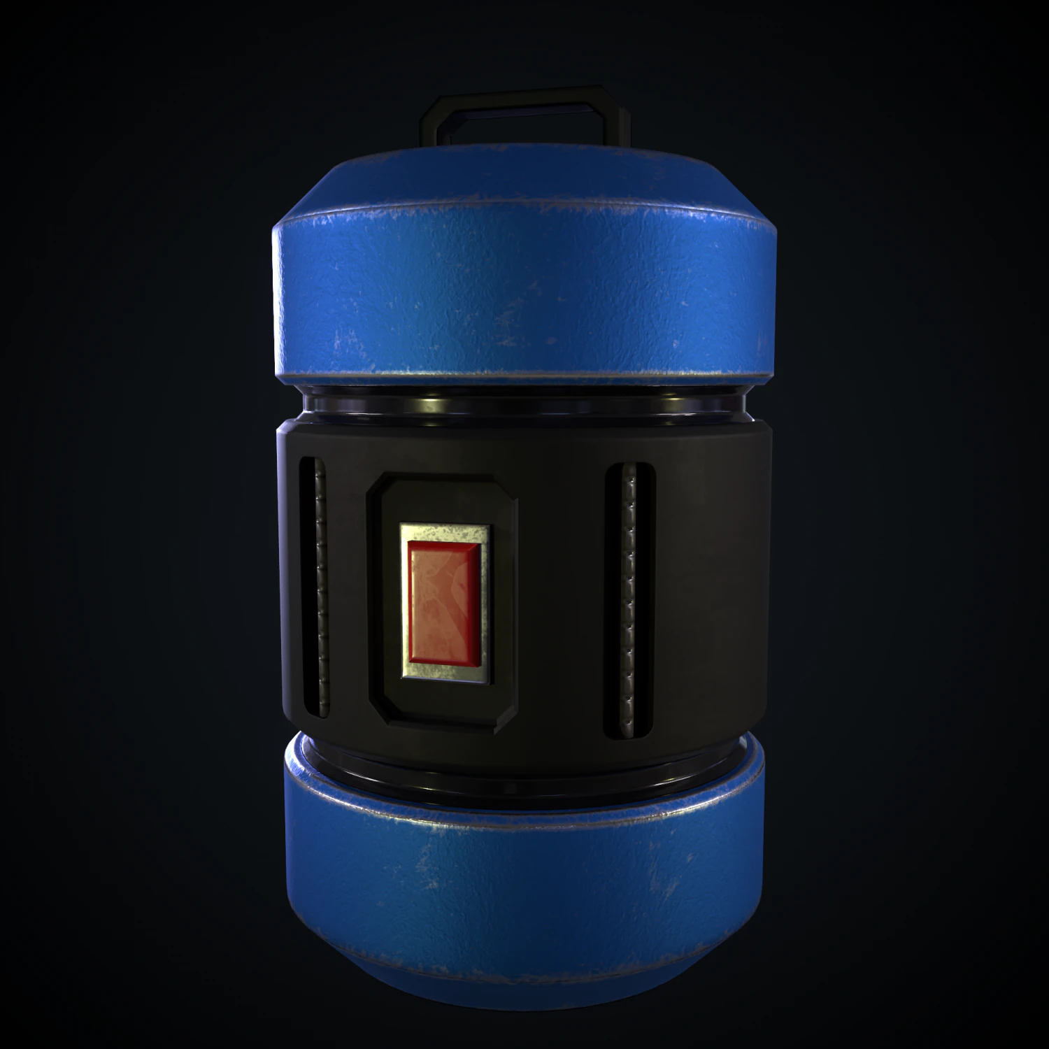 Modern EMP grenade 3D Model .c4d .max .obj .3ds .fbx .stl .blend 