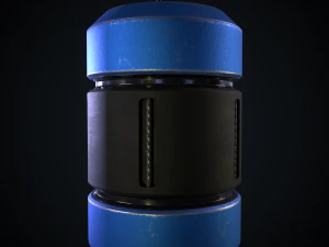 Modern EMP grenade 3D Model