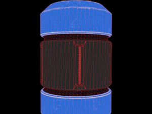 Modern EMP grenade 3D Model