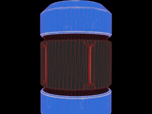 Modern EMP grenade 3D Model
