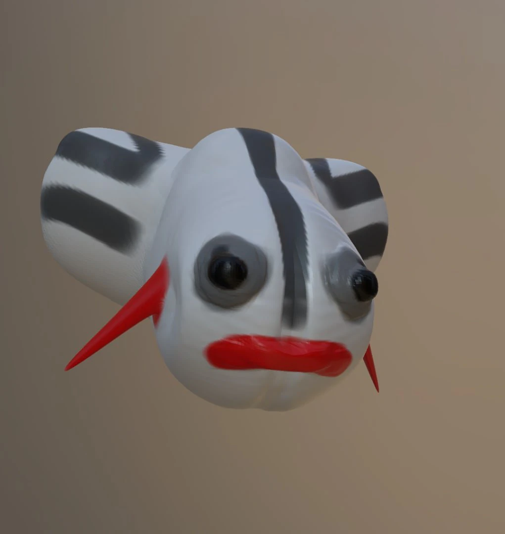 monster fish 3D Model .c4d .max .obj .3ds .fbx .stl .blend 