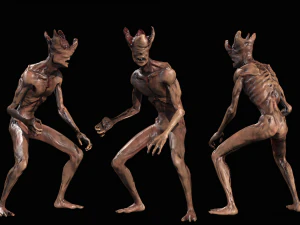 mutant with open brain 3D Model
