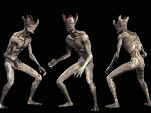 mutant with open brain 3D Model