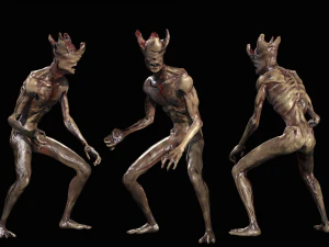 mutant with open brain 3D Model