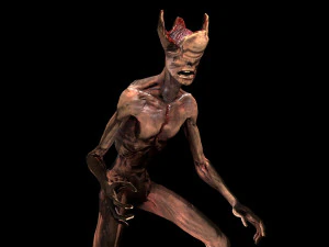 mutant with open brain 3D Model