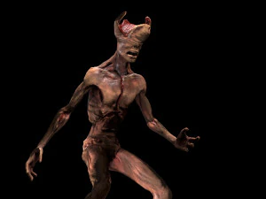 mutant with open brain 3D Model