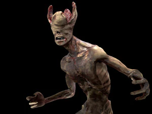 mutant with open brain 3D Model