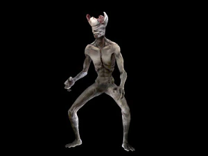 mutant with open brain 3D Model