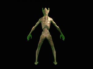 mutant with open brain Model 3D