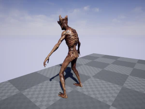 mutant with open brain 3D Model