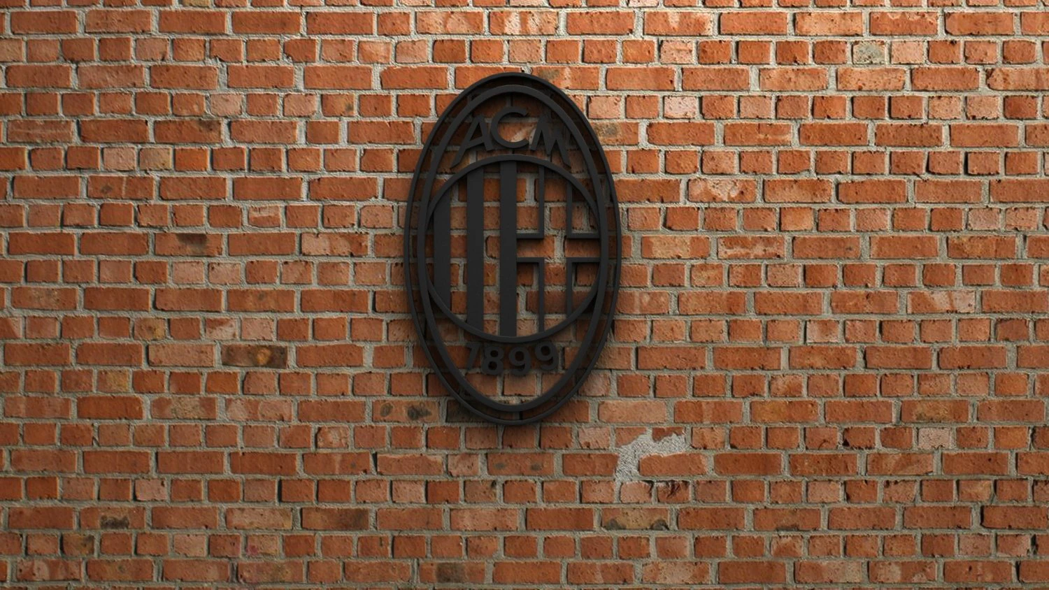 ac milan logo 3D Print Model .c4d .max .obj .3ds .fbx .stl .blend