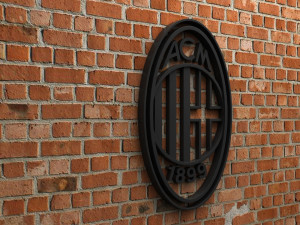 ac milan logo 3D Baskı Modeli
