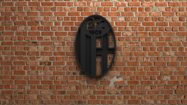 bologna fc logo 3D 프린트 모델 .c4d .max .obj .3ds .fbx .stl .blend 