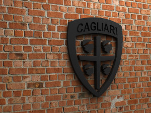 cagliari calcio logo Model Cetak 3D