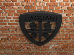 cagliari calcio logo Model Cetak 3D