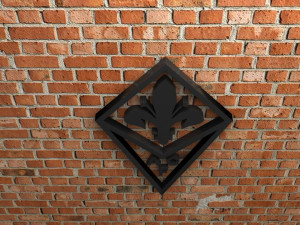 acf fiorentina logo Modelo de Impressão 3D