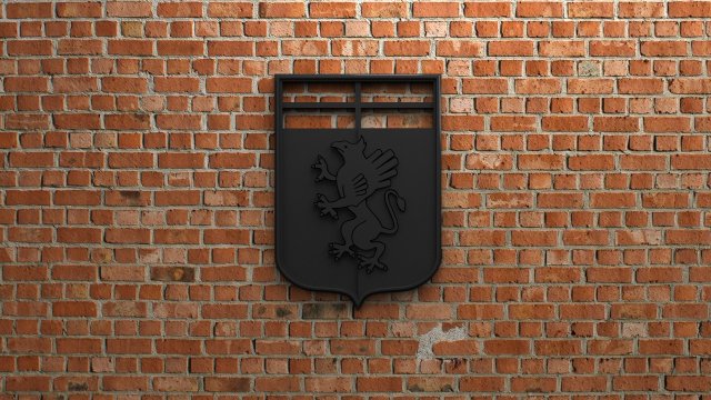 genoa cfc logo 3D 프린트 모델 .c4d .max .obj .3ds .fbx .stl .blend 