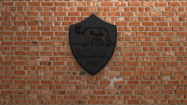 as roma logo Modèles 3D en vedette .c4d .max .obj .3ds .fbx .stl .blend 