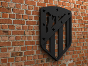 atletico madrid logo 3D प्रिंट मॉडल