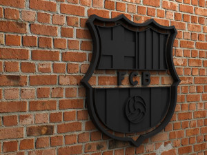 fc barcelona logo Model Cetak 3D