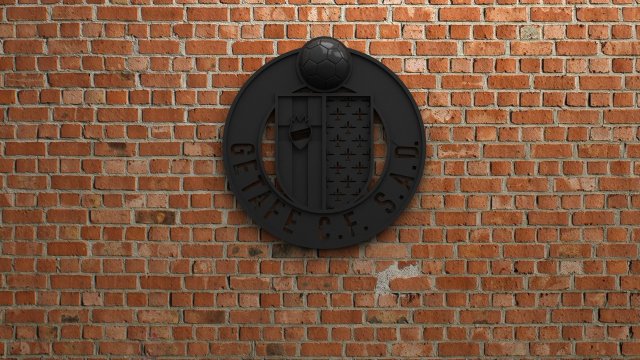 getafe cf logo 3D Print Model .c4d .max .obj .3ds .fbx .stl .blend