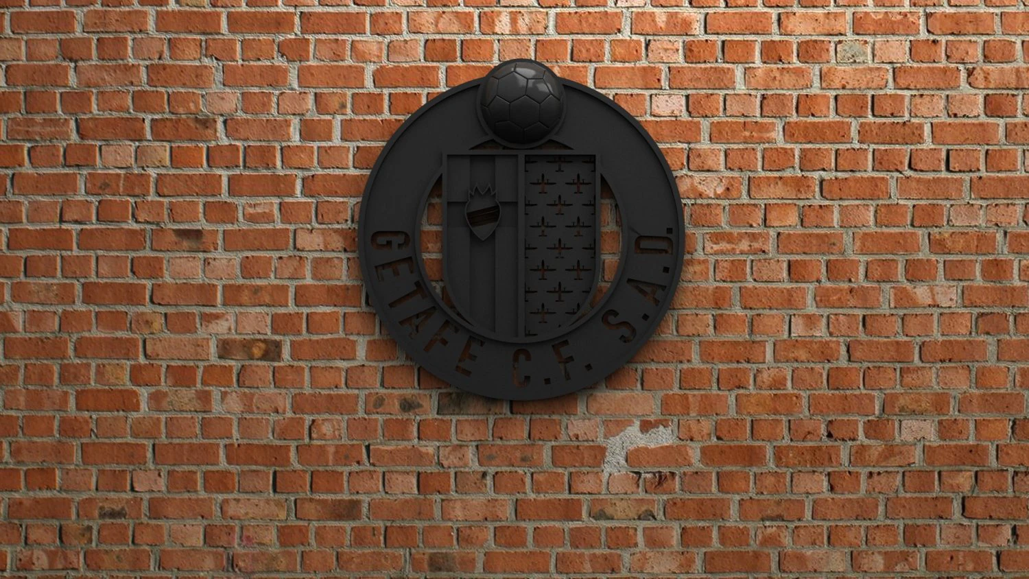 getafe cf logo 3D Print Model .c4d .max .obj .3ds .fbx .stl .blend 