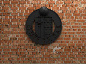 Getafe cf-Logo 3D Druckmodell