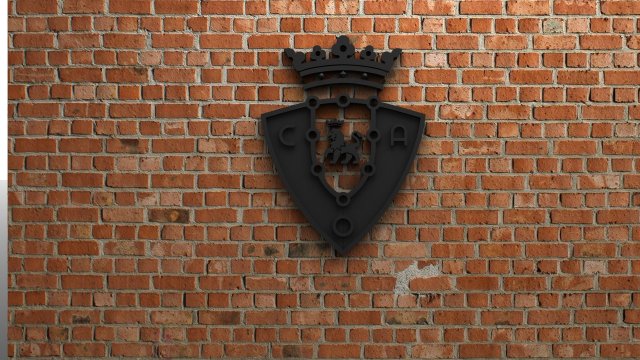 ca osasuna logo Modèles 3D en vedette .c4d .max .obj .3ds .fbx .stl .blend 