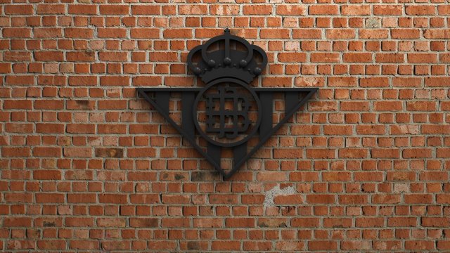real betis logo 3D Print Model .c4d .max .obj .3ds .fbx .stl .blend 