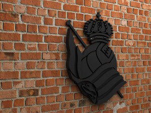 real sociedad logo 3D प्रिंट मॉडल