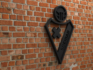 sd eibar logo 3D Baskı Modeli